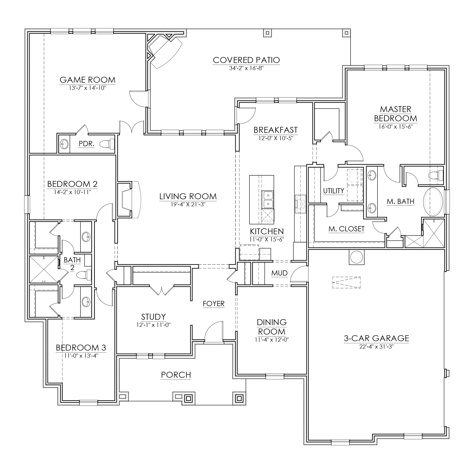 8125 Floor Plan - Brookson Builders